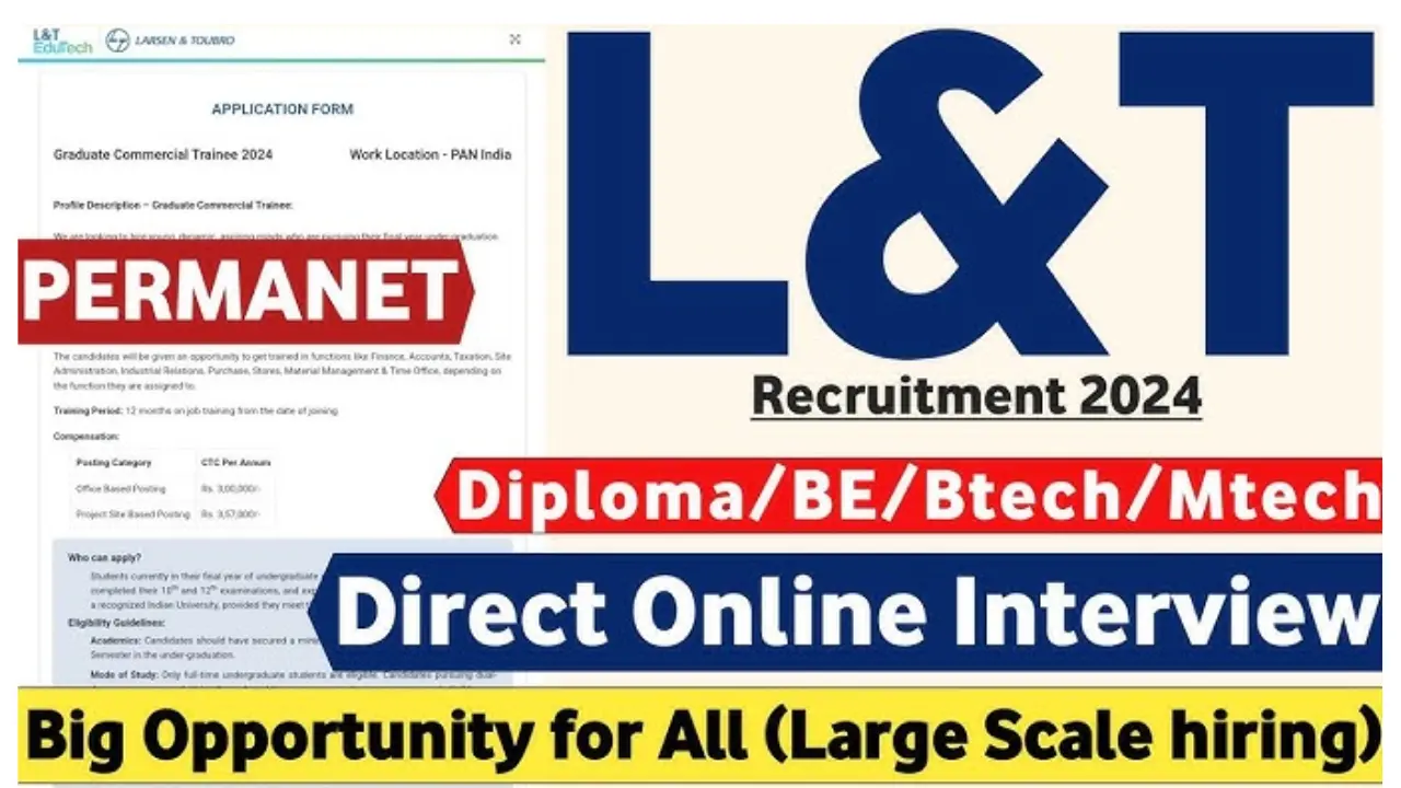 L&T Vacancy 2024